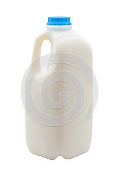 Milk in a Plastic Container (with clipping path)