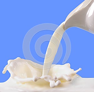 Milk pouring photo