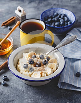 Milk rice porridge