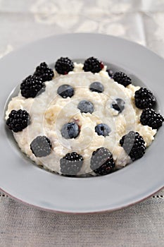 Milk rice pudding photo