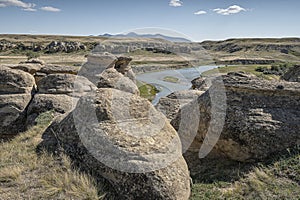 The Milk River at Writing on Stone Park