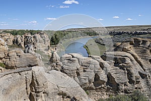 Milk River in Writing on Stone Provincial Park