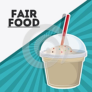 Milk shake fair food snack carnival icon
