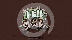Milk shake text effect