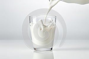 Milk splash background. Generate Ai