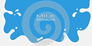 Milk splash background vector illustration