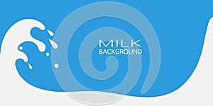 Milk splash background vector illustration