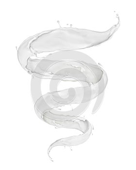 Sprühen bilden aus spiral- auf weiß 