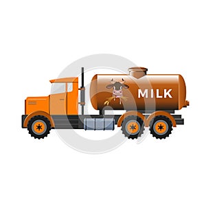 Milk tank truck