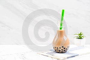 milk tea with bubble