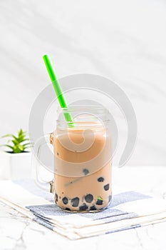 milk tea with bubble