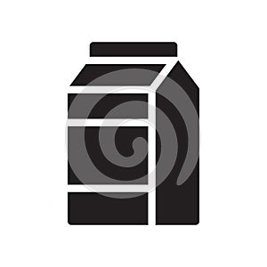 Milkpack glyph flat vector icon photo