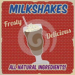 Milksakes vintage poster