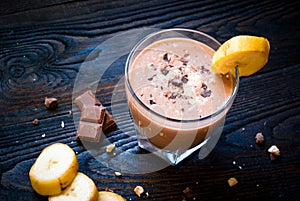 Milkshake with Banana and chocolate