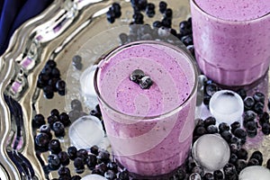 Milkshake with berries