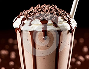 Milkshake with chocolate