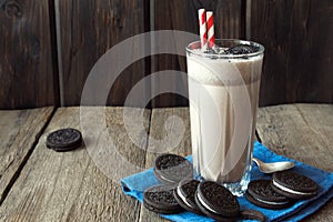 Milkshake with cookies