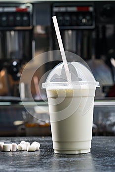 Milkshake clear plastic Cup
