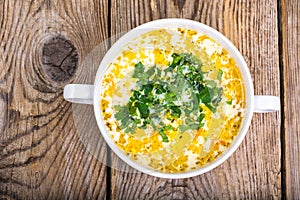 Milky vegetable diet soup