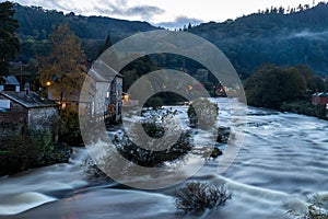 Milky water at Llangollen