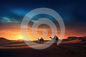 the milky way and camels