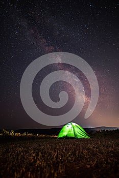 Milky way on a clear sky