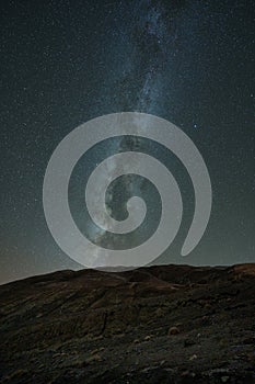 Milky Way and Deep sky astrophoto. Landscape with Milky Way at Pangong Tso in Ladakh,Northern India