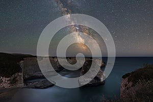 Milky Way Galaxy over Shark Fin Cove