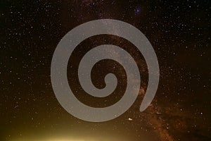 Milky way galaxy with stars and space dust in the universe