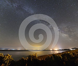 Milky Way from LoÅ¡inj island, Croatia.