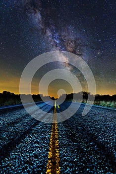 Milky way middle of the road