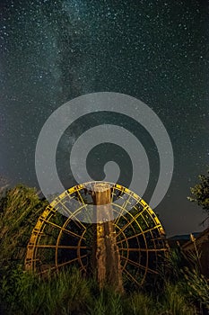 The milky way in the mountains of Aragon