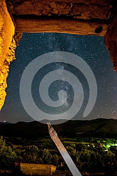 The milky way in the mountains of Aragon