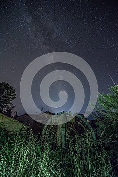 The milky way in the mountains of Aragon