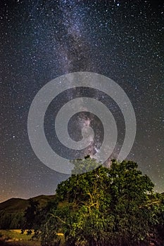 The milky way in the mountains of Aragon