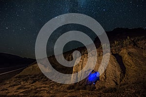 The milky way in the mountains of Aragon