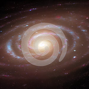 The Milky Way. Our spiral galaxy, view from space. Generative Artificial Intelligence