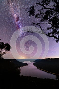 Milky Way Over Burragorang Lake