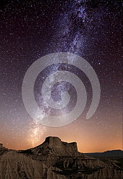 Milky Way over the desert