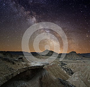 Milky Way over the desert