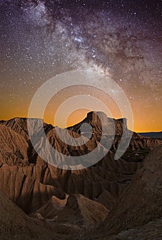 Milky Way over the desert