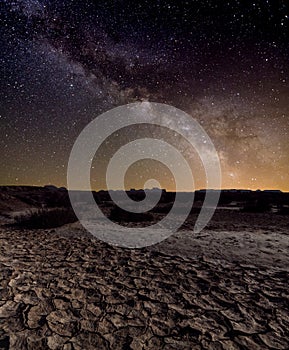 Milky Way over the desert