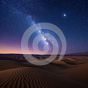 Milky Way over the dunes of Maspalomas, Gran Canaria