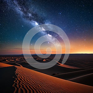 Milky Way over the dunes of Maspalomas, Gran Canaria