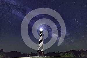 Milky Way over Hatteras Lighthouse