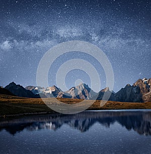 Milky Way over the Koruldi lakes