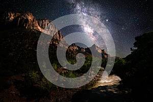 Milky Way Over Zion National Park