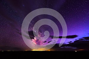 Milky Way Rising over Badlands National Park