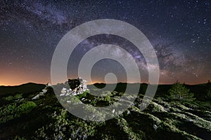 Milky way in Sierra de la Demanda photo