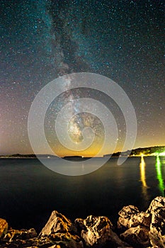 Milky way in the sky of Croatia